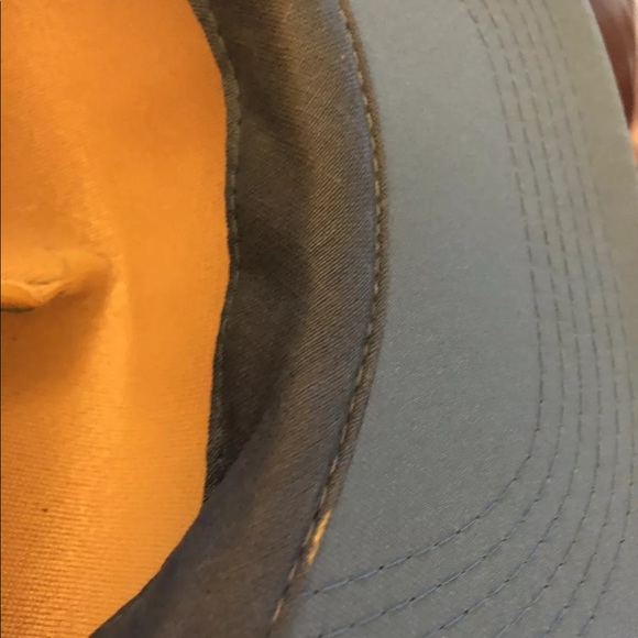 NBC Sports Embroidered peacock Logo Vintage SnapBack Trucker Hat Cap Blue/Gray - Picture 8 of 12